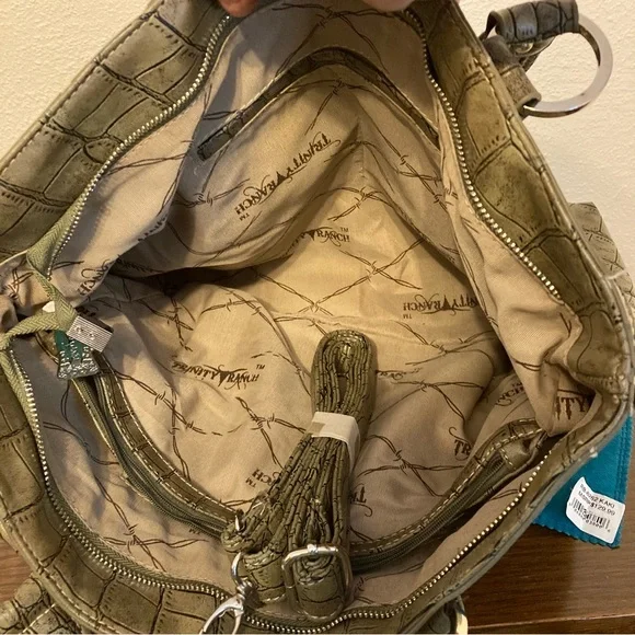 Trinity Ranch by Montana West Tote Handbag/Shoulder Bag Bing/Studded/Dust Cover - Picture 6 of 14